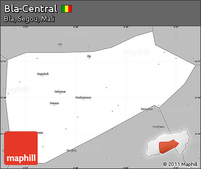 Gray Simple Map of Bla-Central