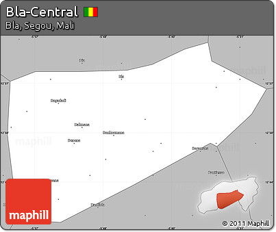 Gray Simple Map of Bla-Central