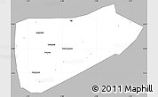 Gray Simple Map of Bla-Central, single color outside