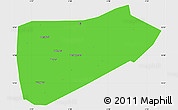 Political Simple Map of Bla-Central, single color outside