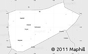 Silver Style Simple Map of Bla-Central
