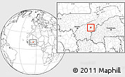 Blank Location Map of Diaramana