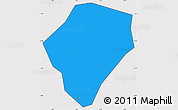 Political Simple Map of Diaramana, cropped outside