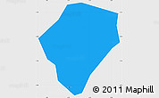 Political Simple Map of Diaramana, single color outside
