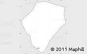 Silver Style Simple Map of Diaramana, cropped outside