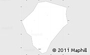 Silver Style Simple Map of Diaramana, single color outside
