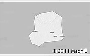 Gray 3D Map of Falo, single color outside