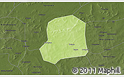 Physical 3D Map of Falo, darken