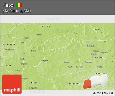 Physical 3D Map of Falo