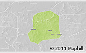 Physical 3D Map of Falo, lighten, desaturated