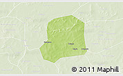 Physical 3D Map of Falo, lighten