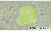 Physical 3D Map of Falo, semi-desaturated