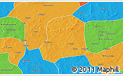 Political 3D Map of Falo