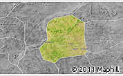 Satellite 3D Map of Falo, desaturated