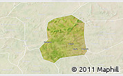 Satellite 3D Map of Falo, lighten