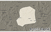 Shaded Relief 3D Map of Falo, darken