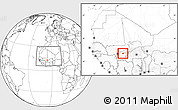 Blank Location Map of Falo, highlighted parent region, within the entire country