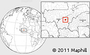 Blank Location Map of Falo, highlighted parent region