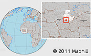 Gray Location Map of Falo, highlighted grandparent region