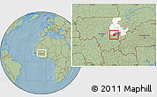 Savanna Style Location Map of Falo, highlighted parent region, highlighted grandparent region, hill shading