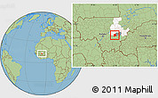 Savanna Style Location Map of Falo, highlighted parent region, highlighted grandparent region