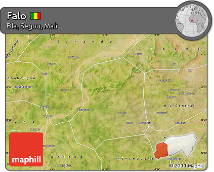 Satellite Map of Falo