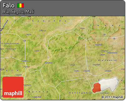 Satellite Map of Falo