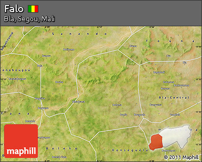 Satellite Map of Falo