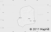 Silver Style Map of Falo, single color outside