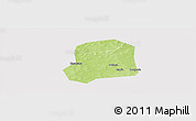 Physical Panoramic Map of Falo, cropped outside