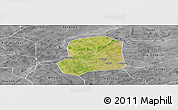 Satellite Panoramic Map of Falo, desaturated