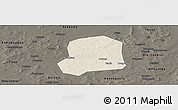 Shaded Relief Panoramic Map of Falo, darken