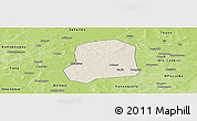 Shaded Relief Panoramic Map of Falo, physical outside
