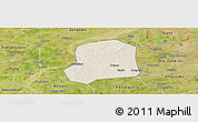 Shaded Relief Panoramic Map of Falo, satellite outside