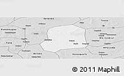 Silver Style Panoramic Map of Falo