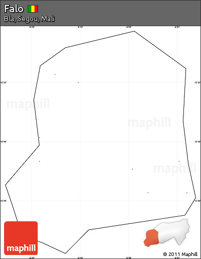 Blank Simple Map of Falo, cropped outside, no labels
