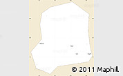 Classic Style Simple Map of Falo, single color outside