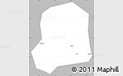 Gray Simple Map of Falo, single color outside