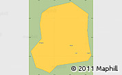 Savanna Style Simple Map of Falo, single color outside