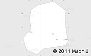 Silver Style Simple Map of Falo, single color outside