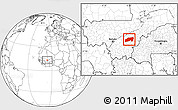 Blank Location Map of Bla