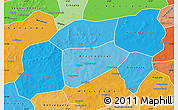 Political Shades Map of Bla