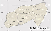 Shaded Relief Map of Bla, cropped outside