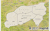 Shaded Relief Map of Bla, satellite outside