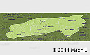 Physical Panoramic Map of Bla, darken