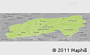 Physical Panoramic Map of Bla, desaturated