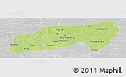 Physical Panoramic Map of Bla, lighten, desaturated