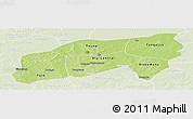 Physical Panoramic Map of Bla, lighten