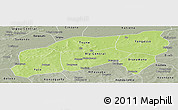 Physical Panoramic Map of Bla, semi-desaturated
