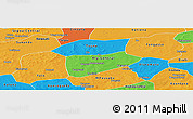 Political Panoramic Map of Bla